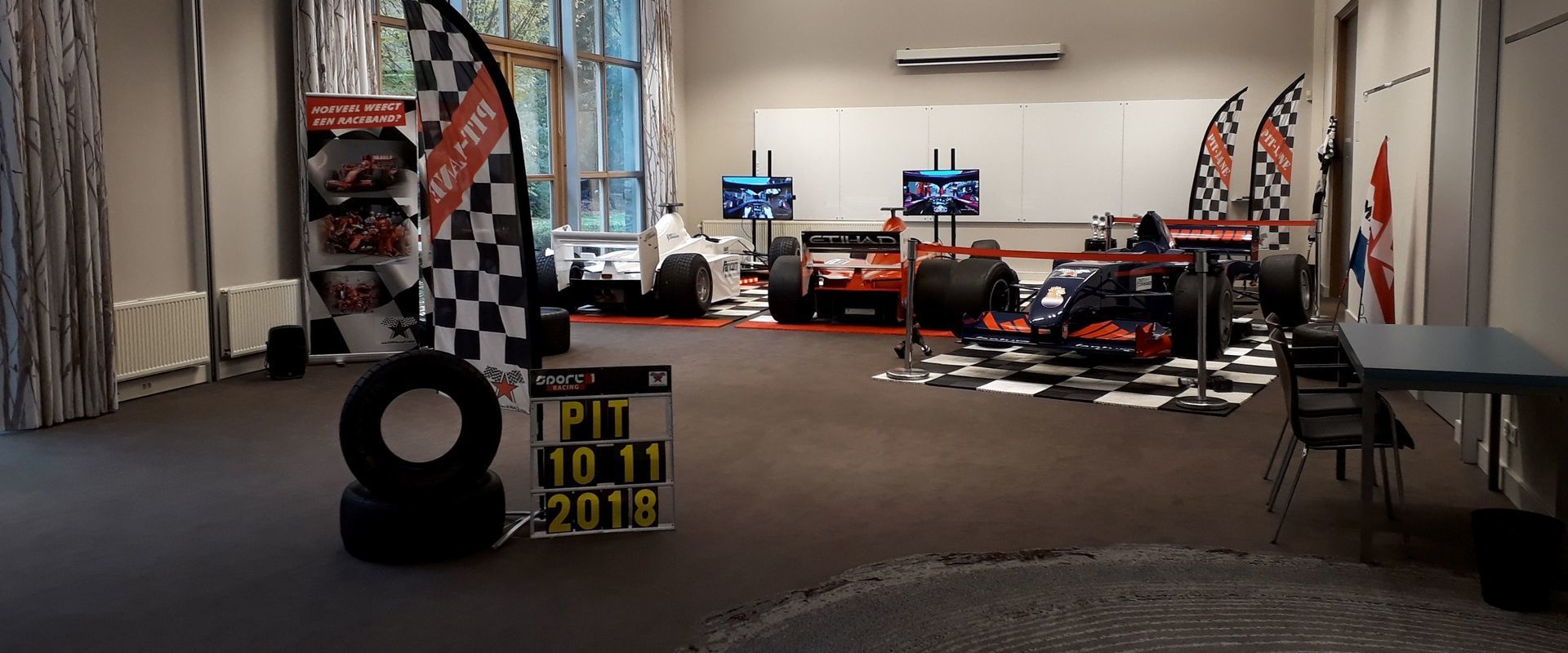 F1 Simulatie bandenwisselspel racing sim header