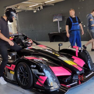 racen met een coureur circuit zandvoort