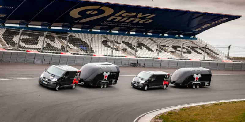de cars and stars events racing aanhangers op circuit zandvoort